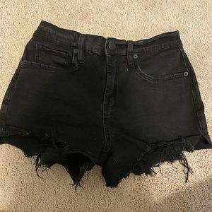 Blank NYC Black High Waisted Shorts